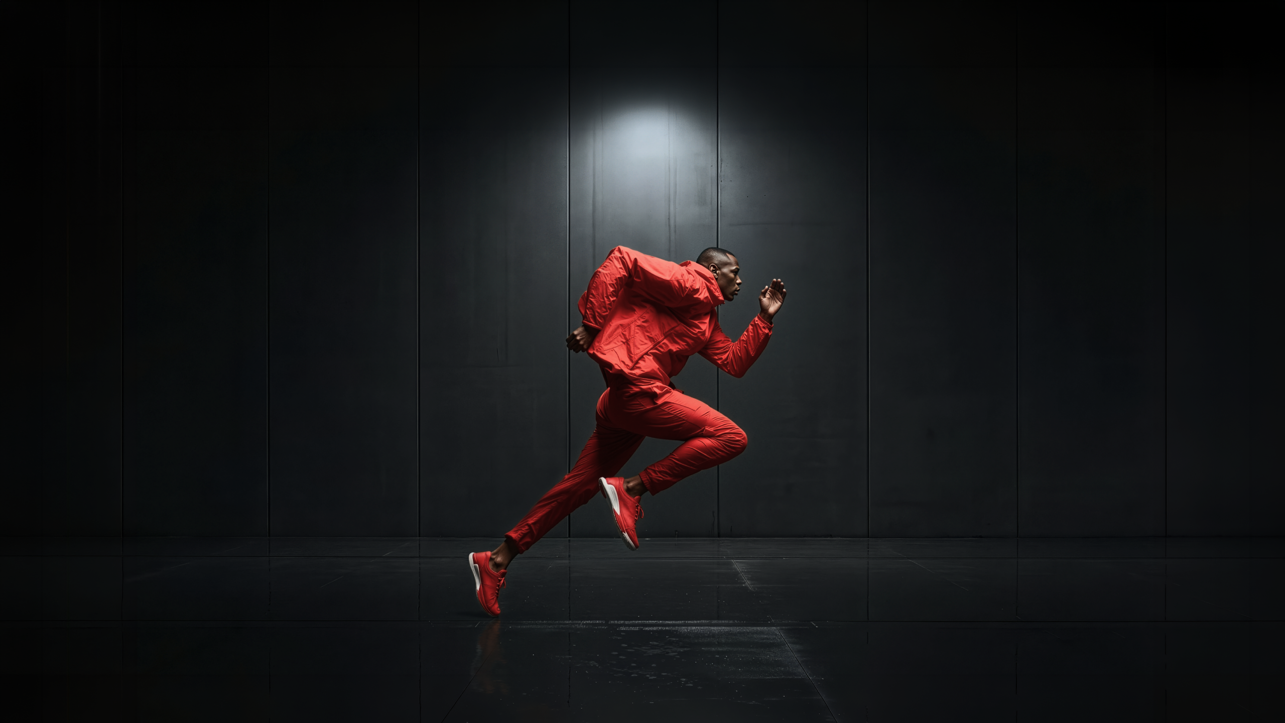 Running figure illustration